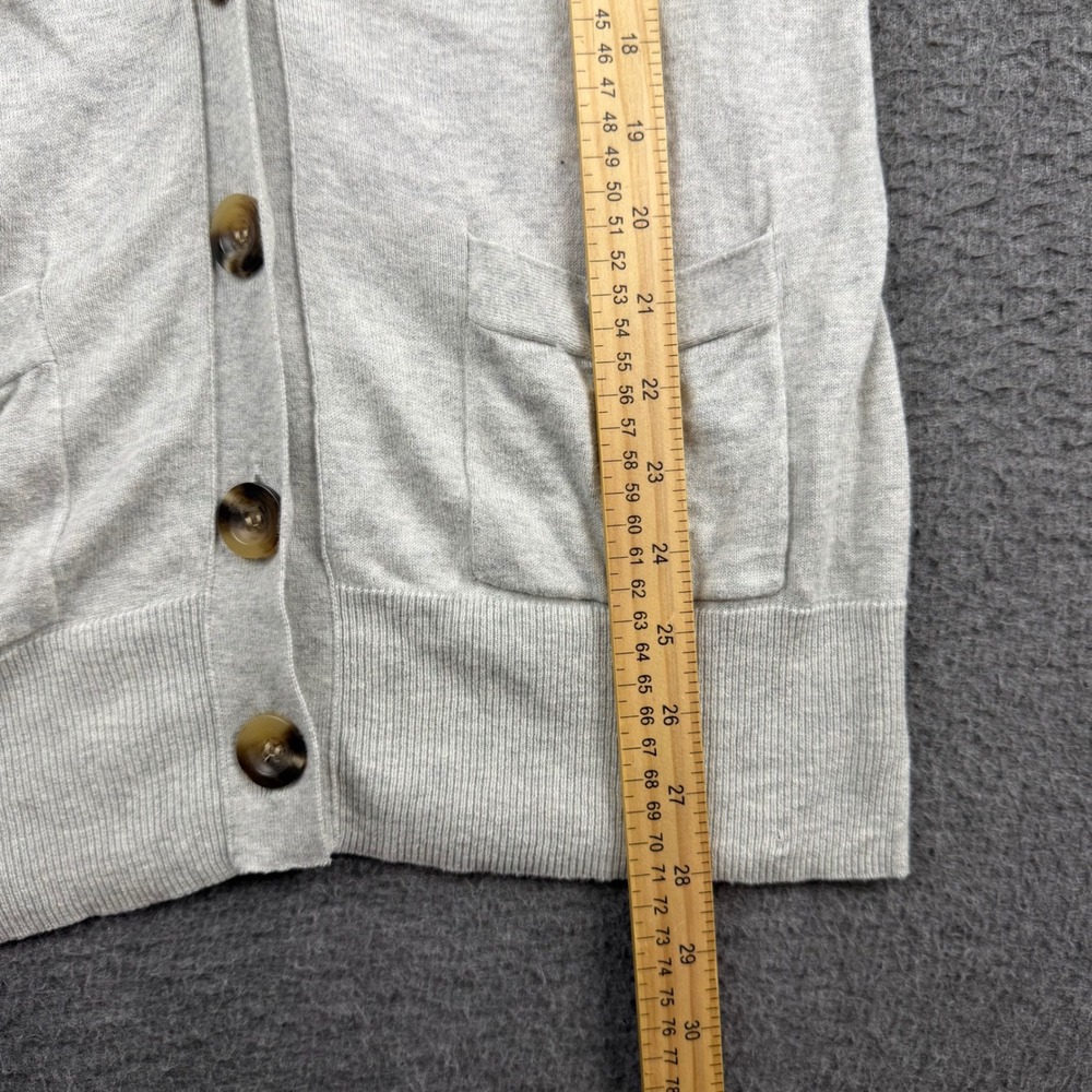American Eagle Outfitters Gray Hooded Cardigan Sweater‎ Women's M Medium Button - Picture 5 of 6